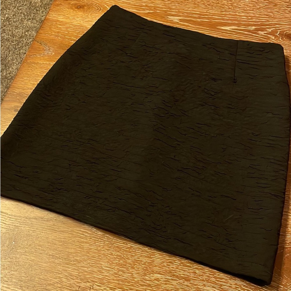 Black mini skirt